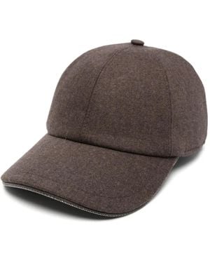 Peserico Bead-Trim Baseball Cap - Brown