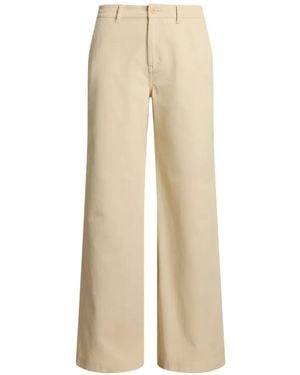 Ralph Lauren Wide-Leg Trousers - Natural