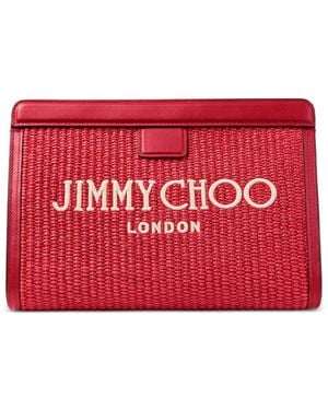 Jimmy Choo Avenue London Pouch - Red