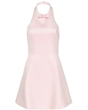 Stolen Stores Bow Halterneck Mini Dress - Pink