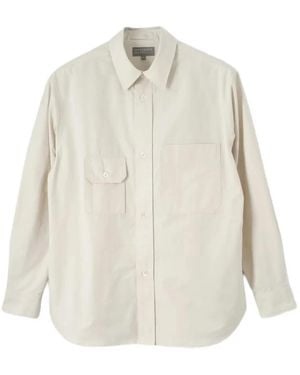 Margaret Howell Odd Pocket Button-Up Shirt - White
