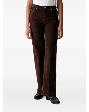 Joop! Fine-Corduroy Straight Trousers - Black