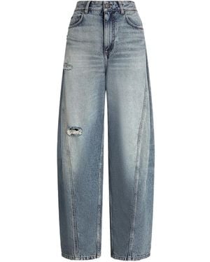 Dolce & Gabbana Distressed Panelled Jeans - Blue