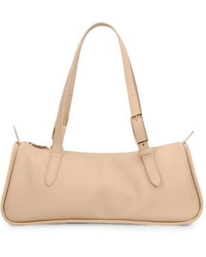Longchamp Looong Buckle-Strap Shoulder Bag - Natural