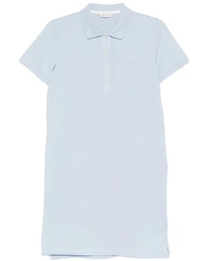 GANT Polo-Collar Short-Sleeve Dress - White