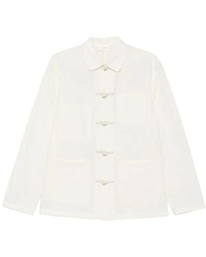 The Row Behati Toggle-Fastening Jacket - White