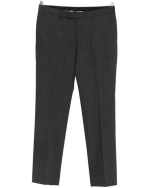 KARL LAGERFELD Pressed-Crease Tailored Trousers - Black