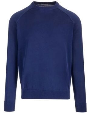 Al Duca d'Aosta Raglan-Sleeve Crew-Neck Jumper - Blue