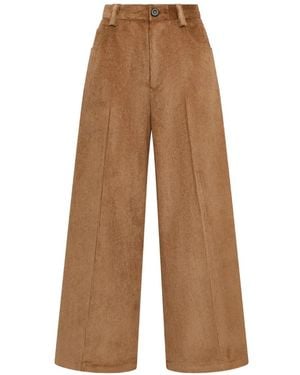 Maliparmi Corduroy Velvet Pants - Natural