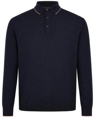 Kiton Long-Sleeve Polo Shirt - Blue
