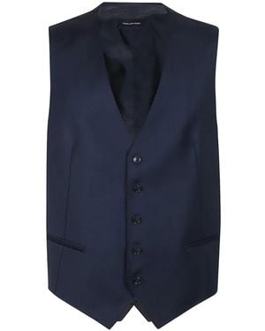 Tagliatore Veston À Simple Boutonnage En Laine - Blue
