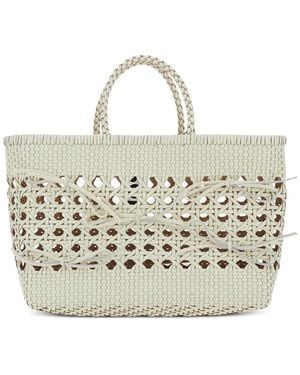 OSOI Biscuit Woven Tote Bag - White