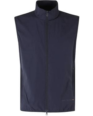 Save The Duck High-Neck Zip-Up Gilet - Blue