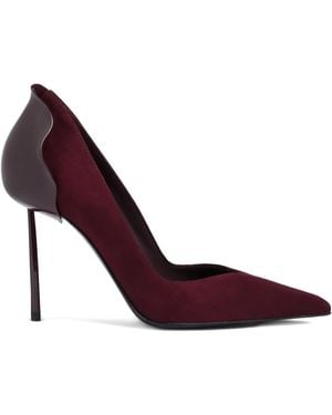 Le Silla 100Mm Petalo Heeled Court Shoes - Purple