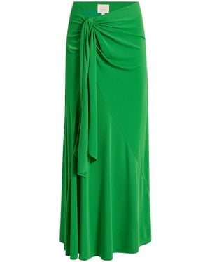 Cinq À Sept Sheila Knotted Long Skirt - Green