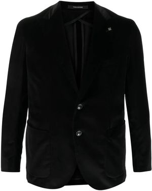 Tagliatore Single-Breasted Tailored Blazer - Black