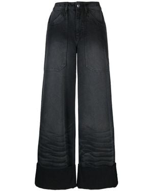 CANNARI CONCEPT Organic Cotton Wide-Leg Jeans - Blue