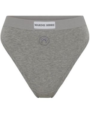 Marine Serre Jersey Slip Met Maanlogo - Grijs