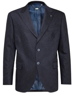 Billionaire Blazer À Détail De Logo - Blue