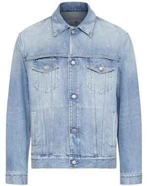 MM6 by Maison Margiela Layered Denim Jacket - Blue
