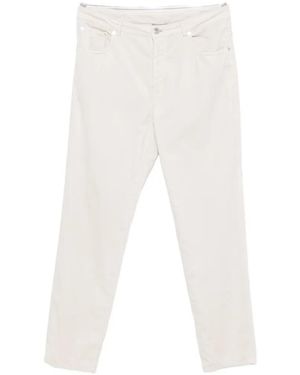 Brunello Cucinelli Corduroy Five-Pocket Trousers - White