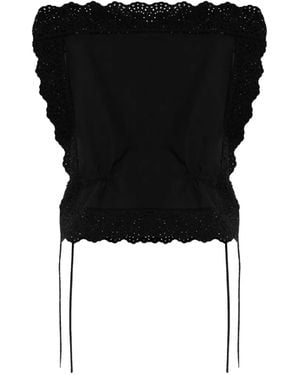 By Malene Birger Gerda Tie-Sides Blouse - Black