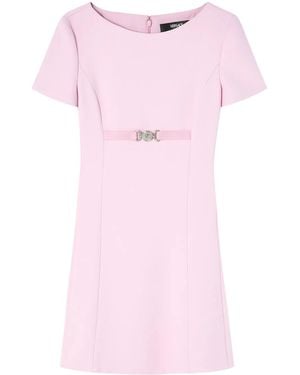 Versace Short-Sleeved Mini Dress - Pink