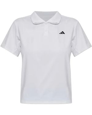 adidas Logo-Print Polo Shirt - White