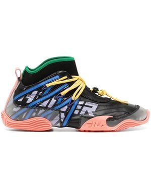 Haider Ackermann Sneakers Tori Con Design A Inserti X Fila - Nero