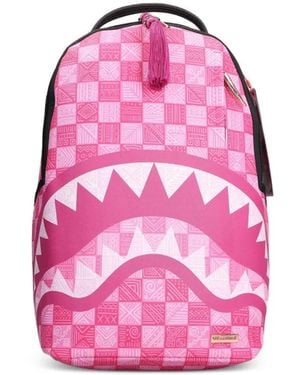 Sprayground X Sandflower A.I. African Intelligence The Sunset Reset Rucksack - Pink