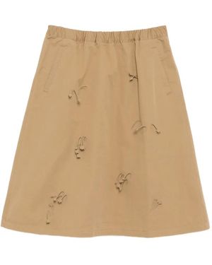 JNBY Appliqué Midi Skirt - Natural