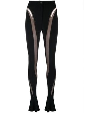 Mugler Illusion Paneled Pants - Black