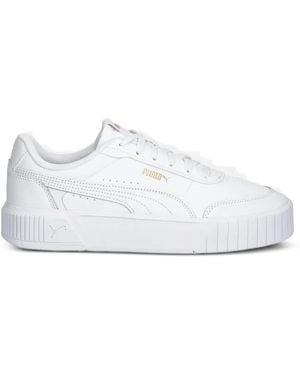 PUMA Carina Mia Platform Low-Top Sneakers - White