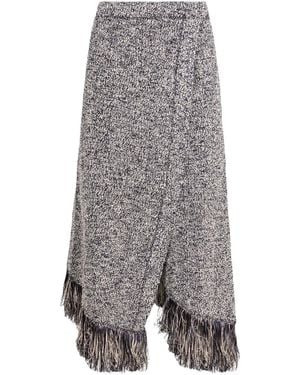 Rabanne Fringed Asymmetric Skirt - グレー