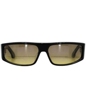 Chrome Hearts Porny Rectangle-Frame Sunglasses - Black