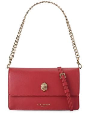 Kurt Geiger Bandolera Shoreditch Pequeña - Rojo