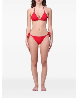 EA7 Triangel-Bikini Mit Logo-Schild - Rot