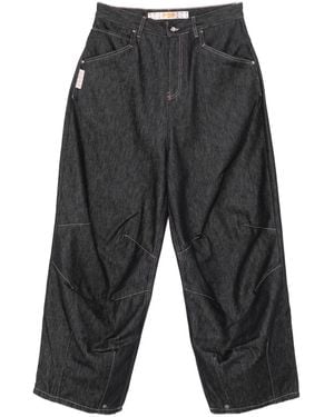 PDF Panelled Denim Jeans - Grey