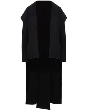 Yohji Yamamoto Open-Front Coat - Black