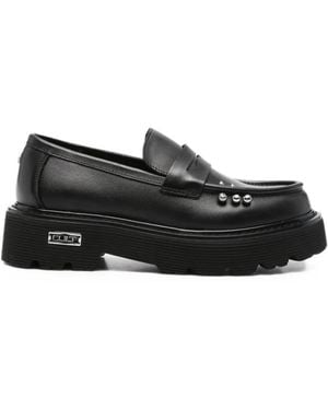 Cult Stud-Embellished Chunky Loafers - Black