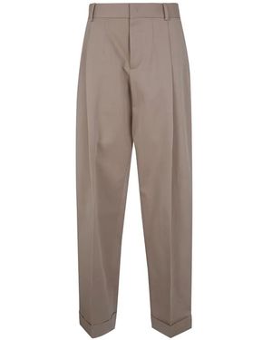 DSquared² Cuffed Pleated Pants - Gray