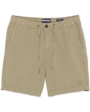 Barbour Seersucker Drawstring Shorts - Natural