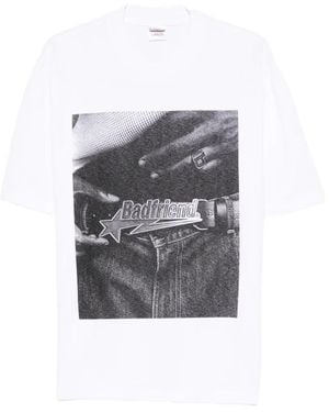 Badfriend T-Shirt Mit Grafischem Print - Grau