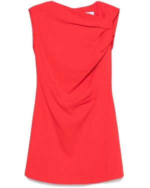 MSGM Dress With Asymmetric Neckline - Red