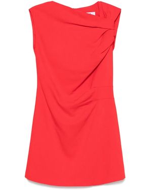 MSGM Dress With Asymmetric Neckline - Red