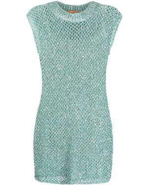Missoni Sequin-embellished Knitted Dress - Green