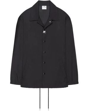 Courreges Printed Coach Jacket - Black