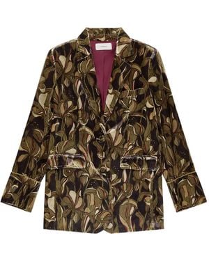Maliparmi Lily's Ballet Floral Pocket Jacket - Grey