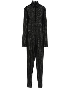 Norma Kamali Roll-Neck Slim-Cut Catsuit - Black
