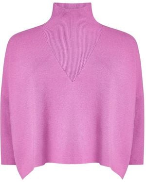 Marie Oliver Claudie Ribbed-Knit Jumper - Pink